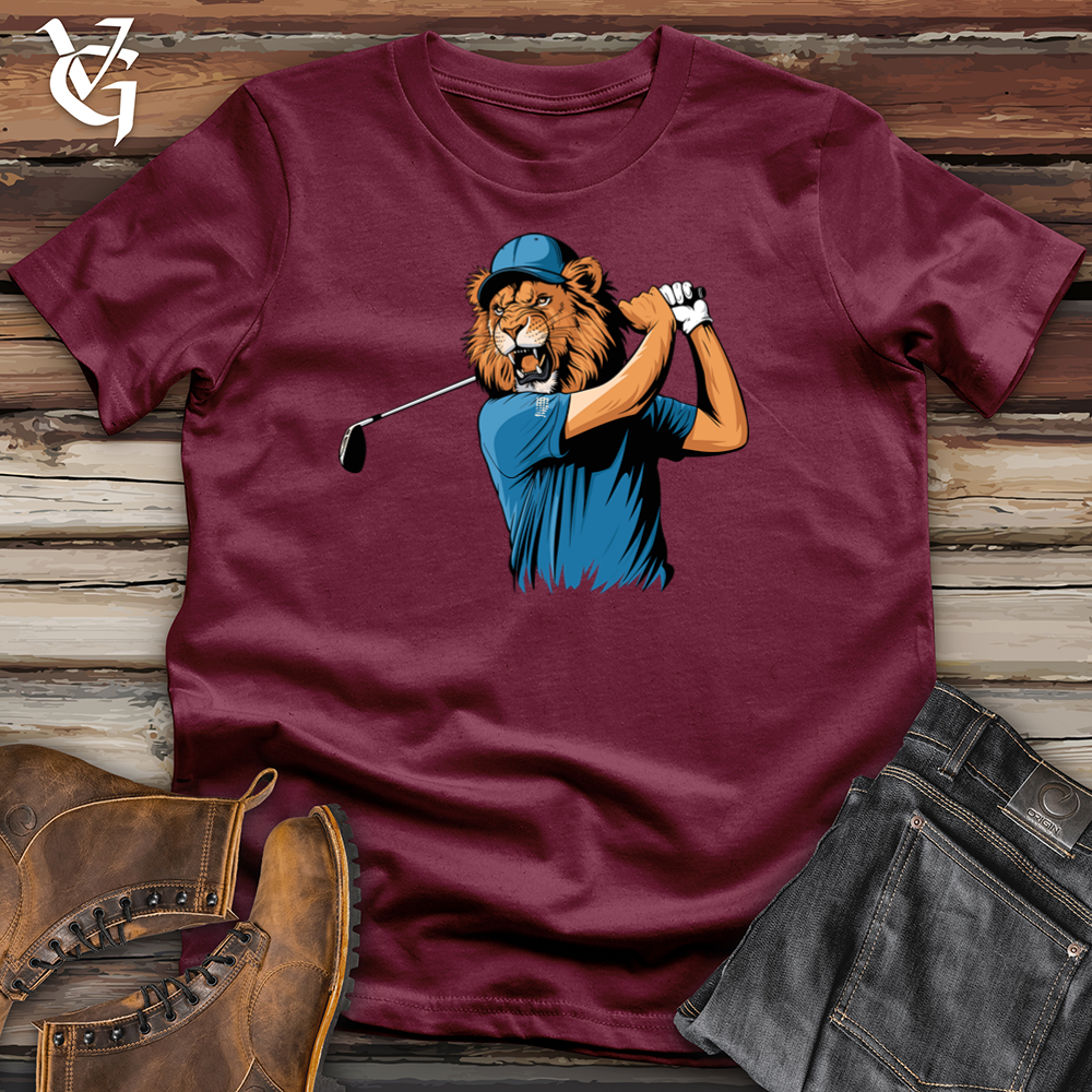 Viking Goods Lion Golf Softstyle Tee Maroon / L