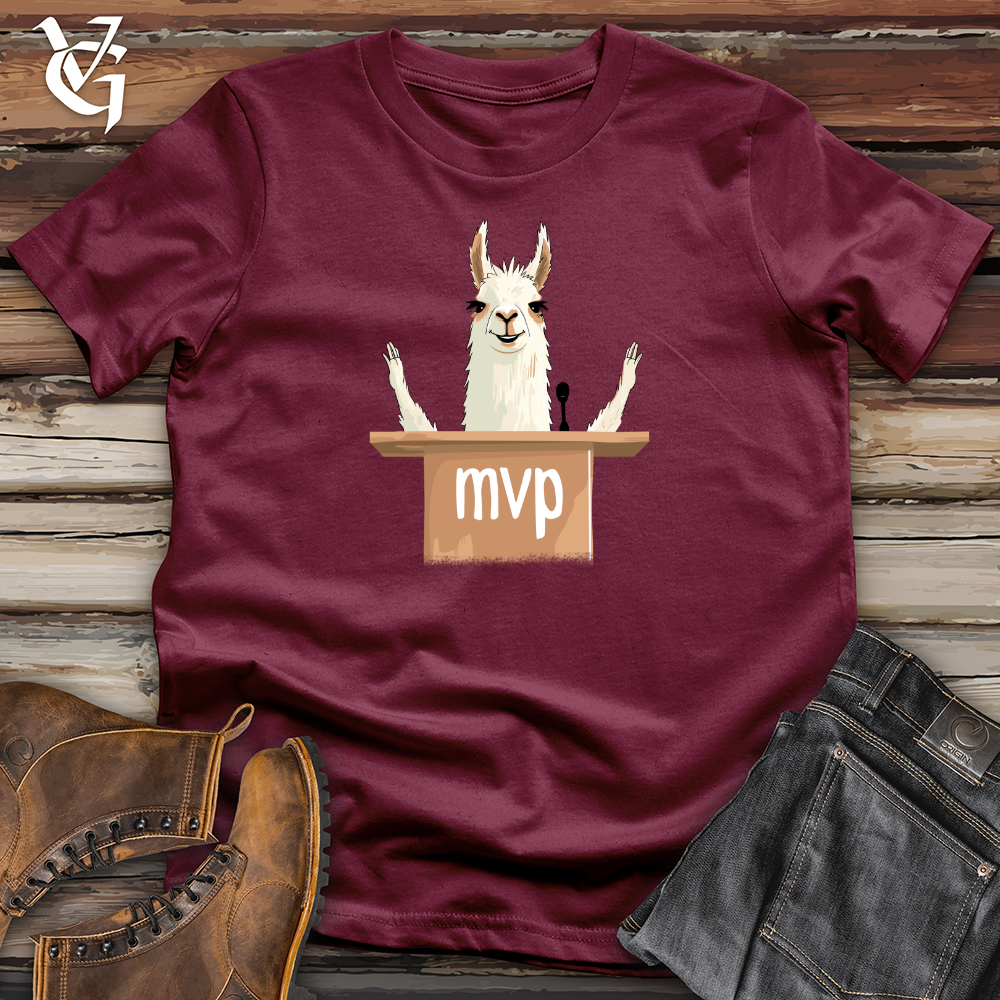 Viking Goods Llama Motivational Speech Softstyle Tee Maroon / L