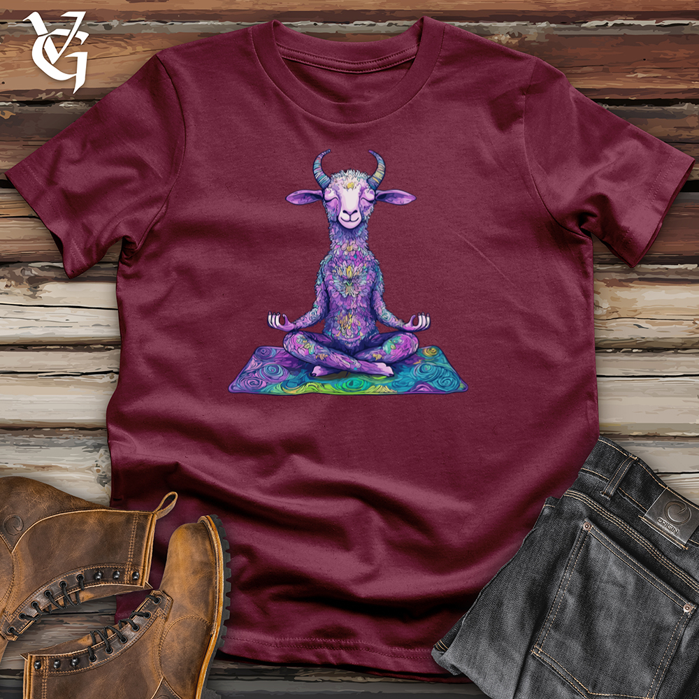 Viking Goods Llama Yoga Pose Softstyle Tee Maroon / L