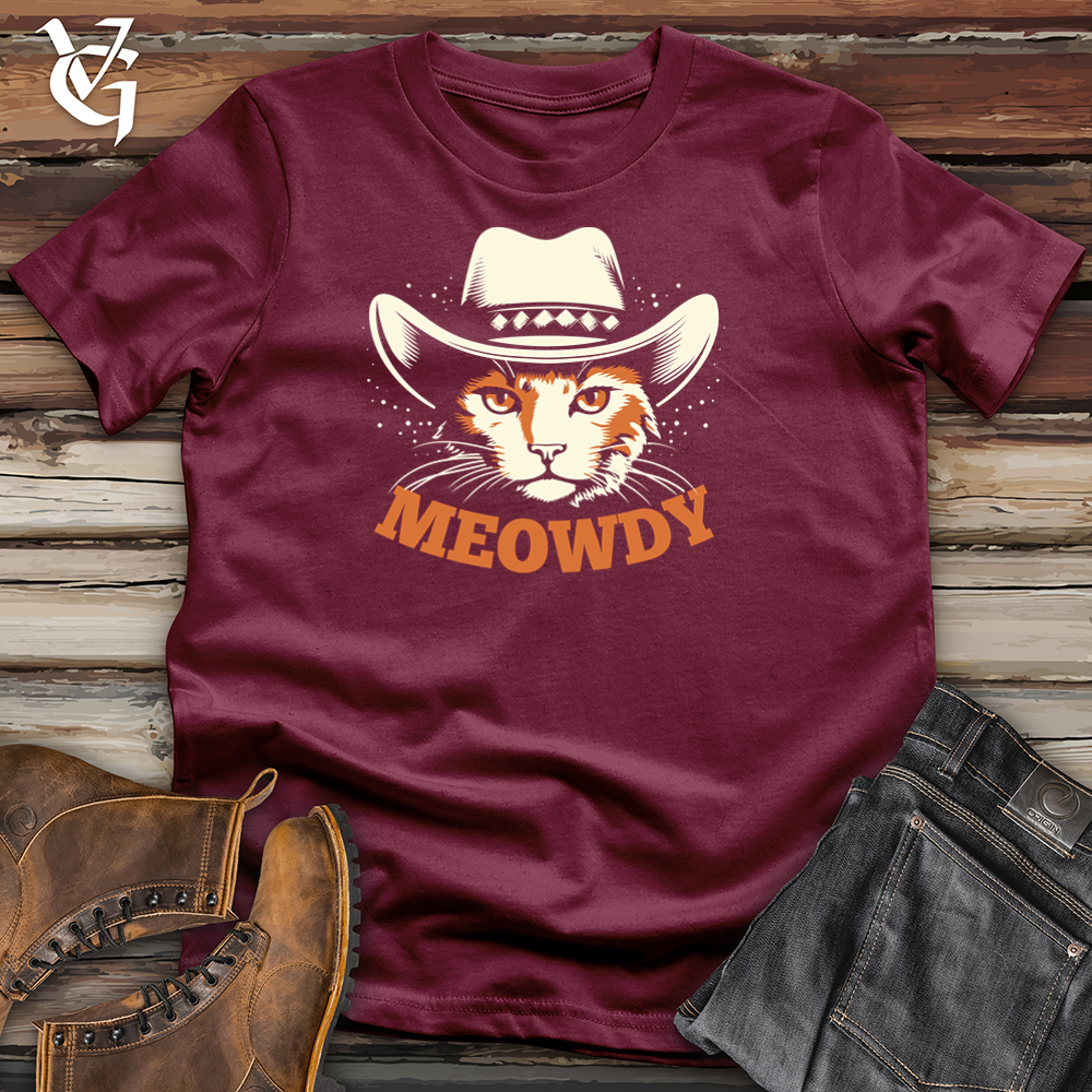 Viking Goods Meowdy Cat Tee Maroon / L