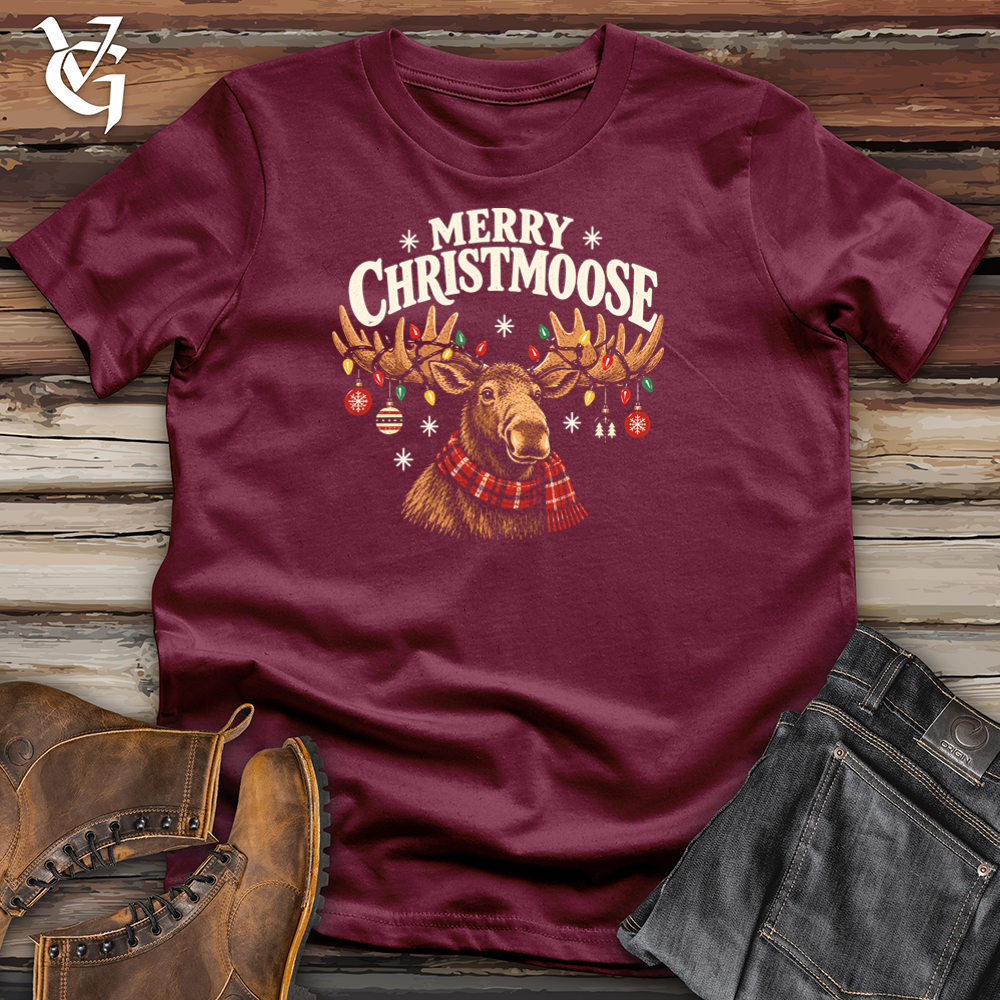 Viking Goods Merry Christmoose Tee Maroon / L