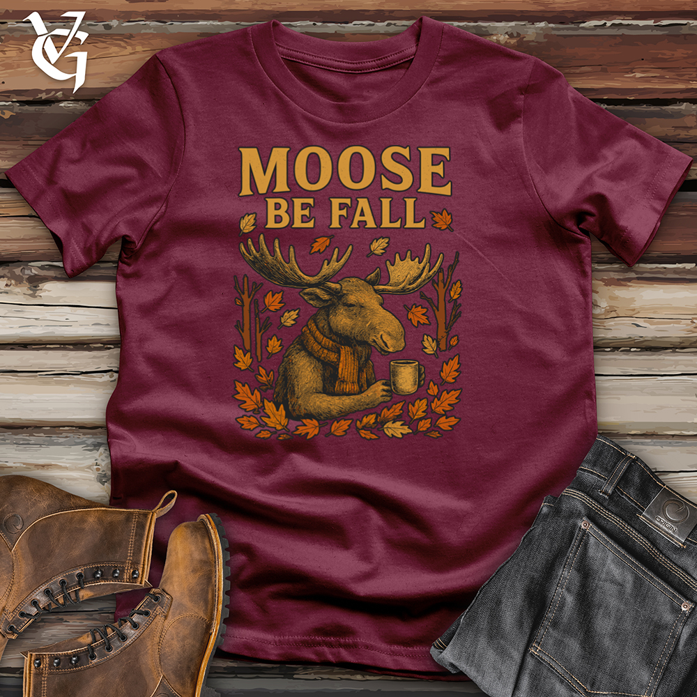 Viking Goods Moose Be Fall Softstyle Tee Maroon / L