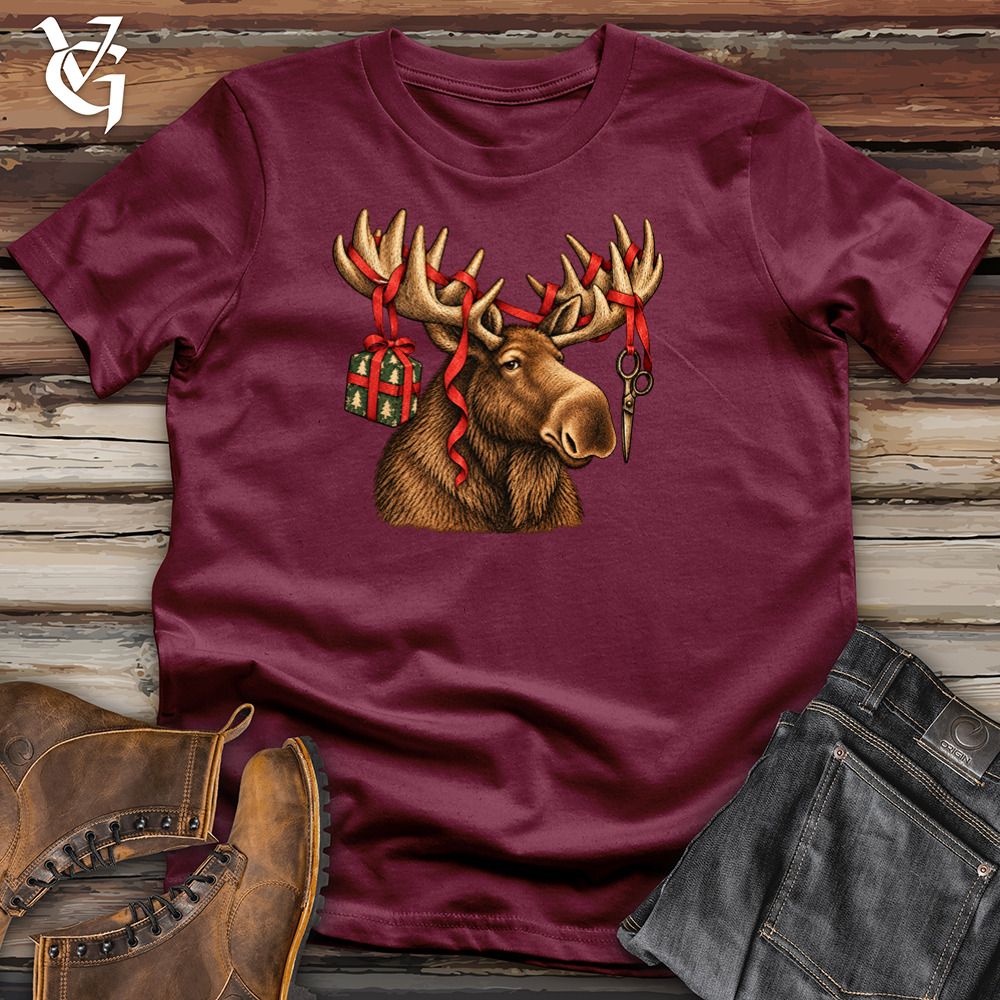 Viking Goods Moose Ribbon Tee Maroon / L