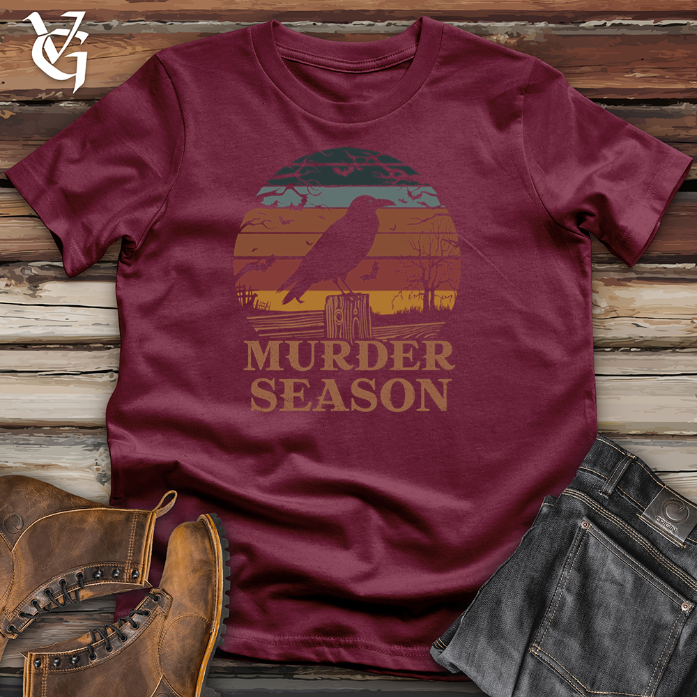 Viking Goods Murder Season Raven Softstyle Tee Maroon / L