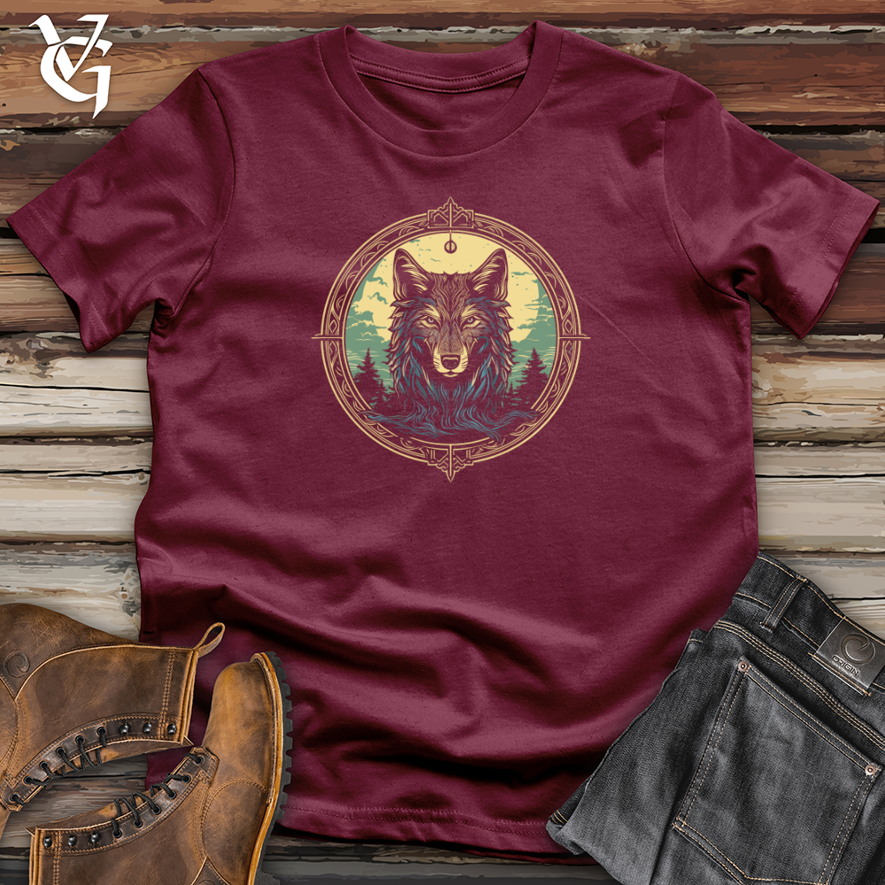 Viking Goods Mystic Wolf Compass Softstyle Tee Maroon / L