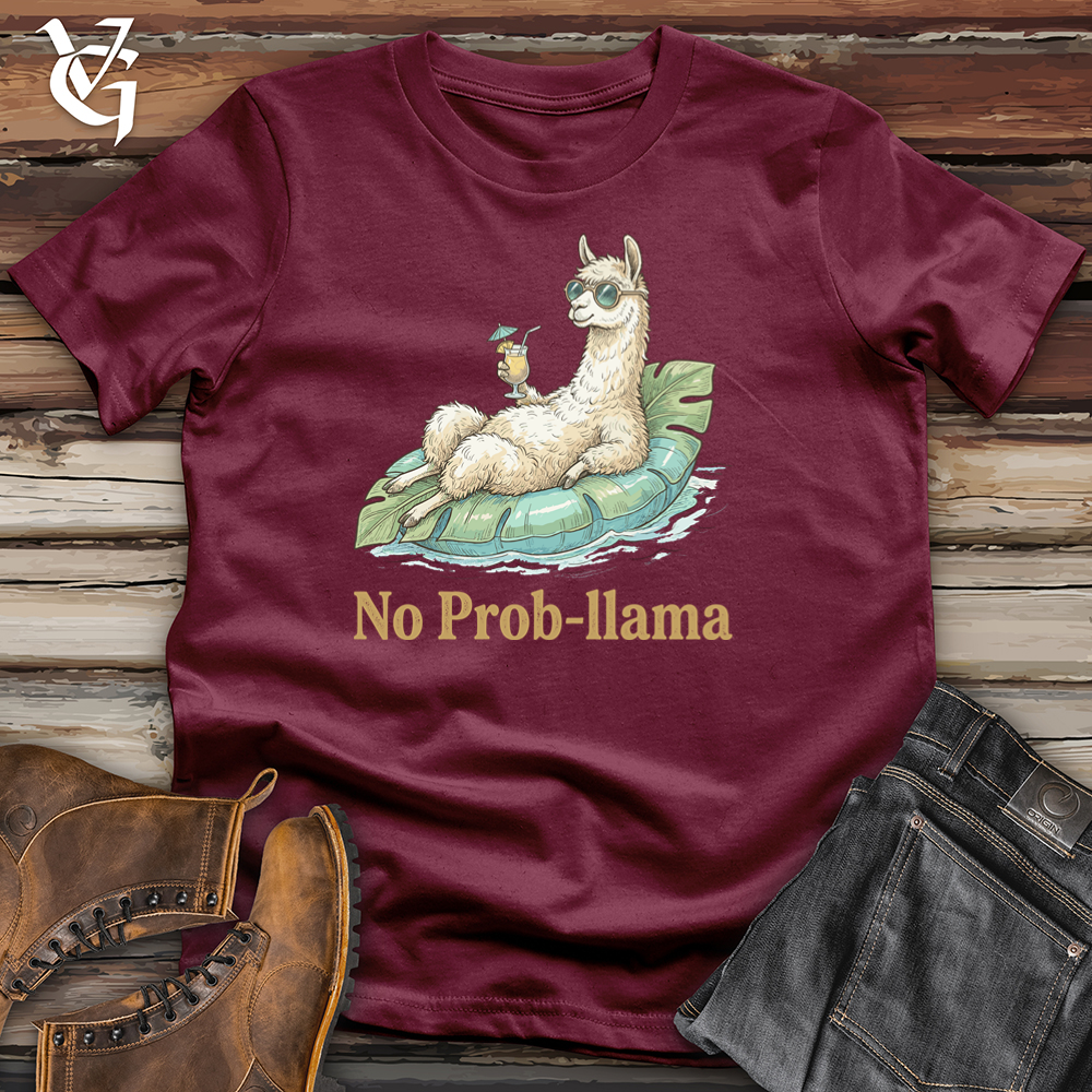 Viking Goods No Prob-Llama Tee Maroon / L