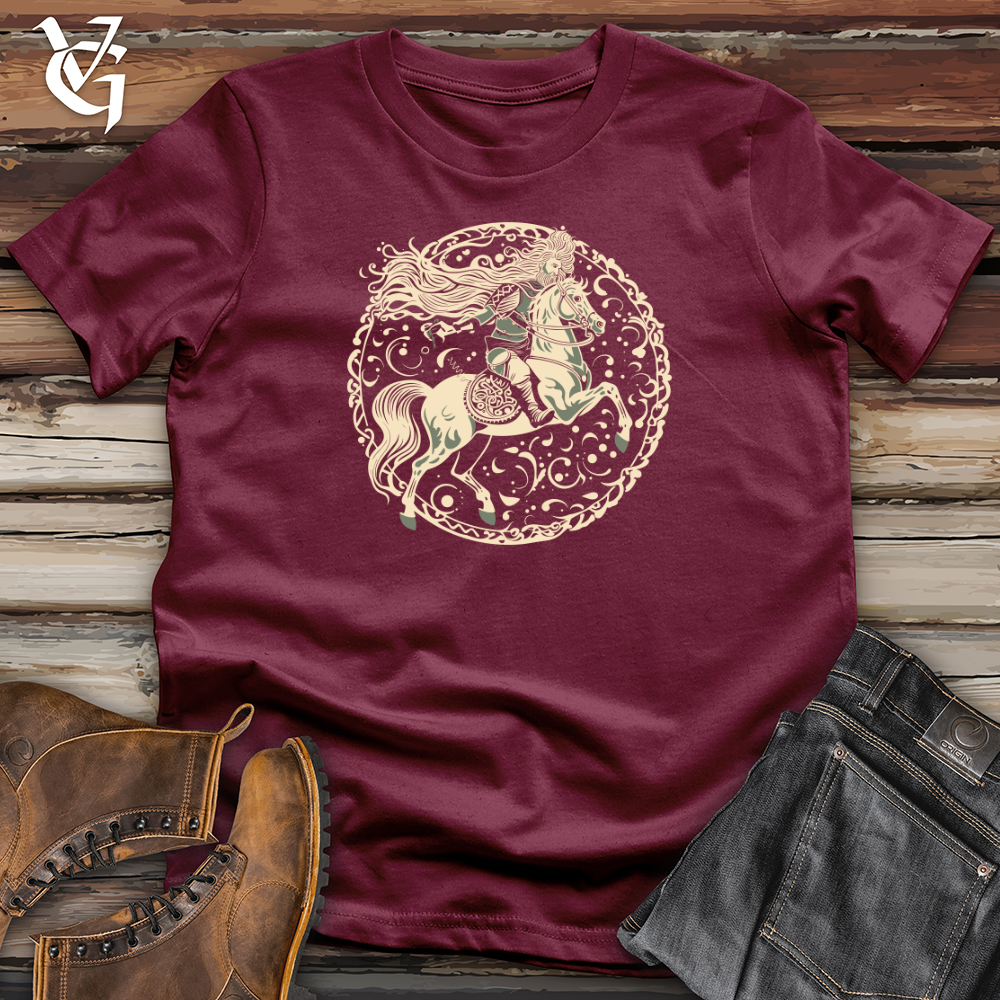 Viking Goods Norse Equestrian Softstyle Tee Maroon / L