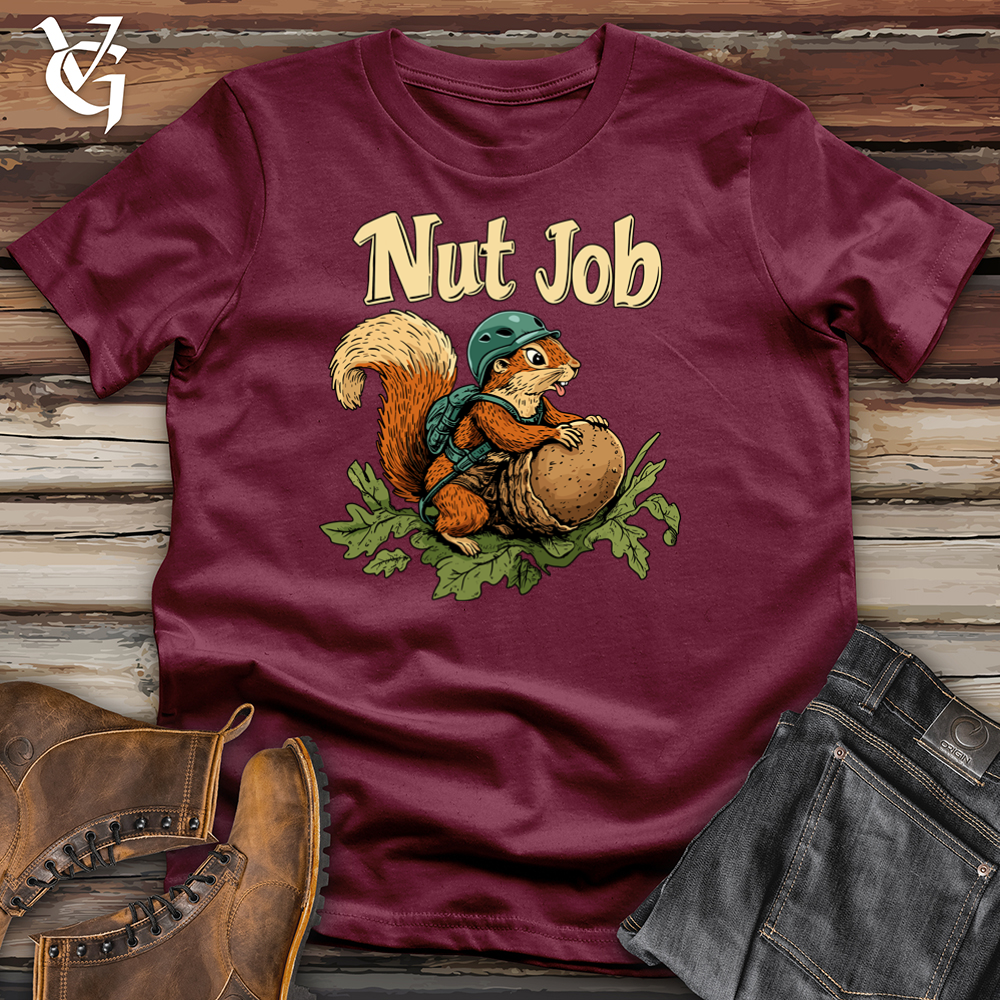 Viking Goods Nut Job Squirrel Softstyle Tee Maroon / L