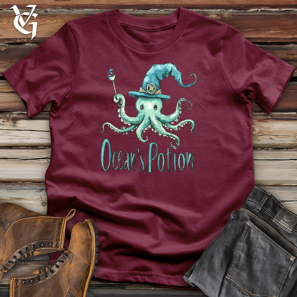 Viking Goods Ocean's Potion Octopus Softstyle Tee Maroon / L