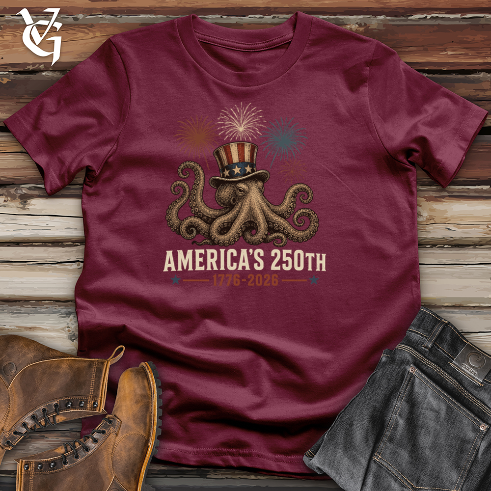Viking Goods Octopus Fireworks Tee Maroon / L