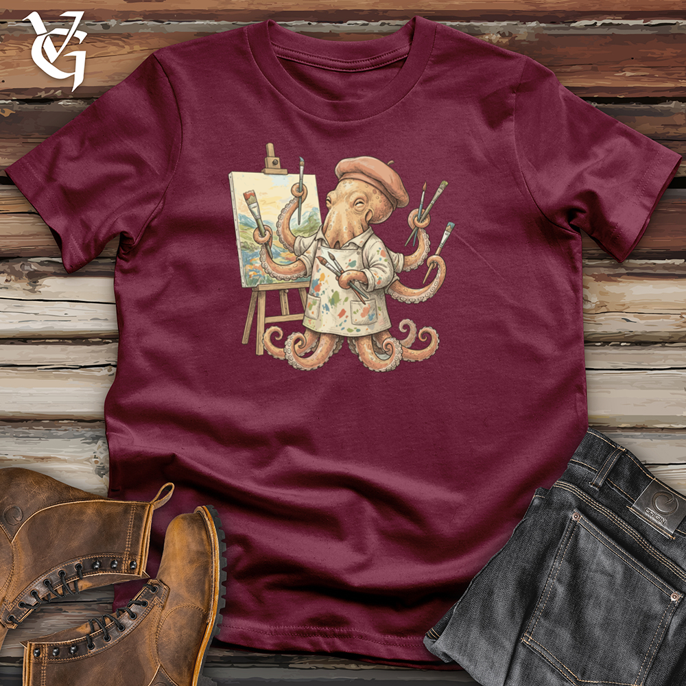 Viking Goods Octopus Painter Tee Maroon / L