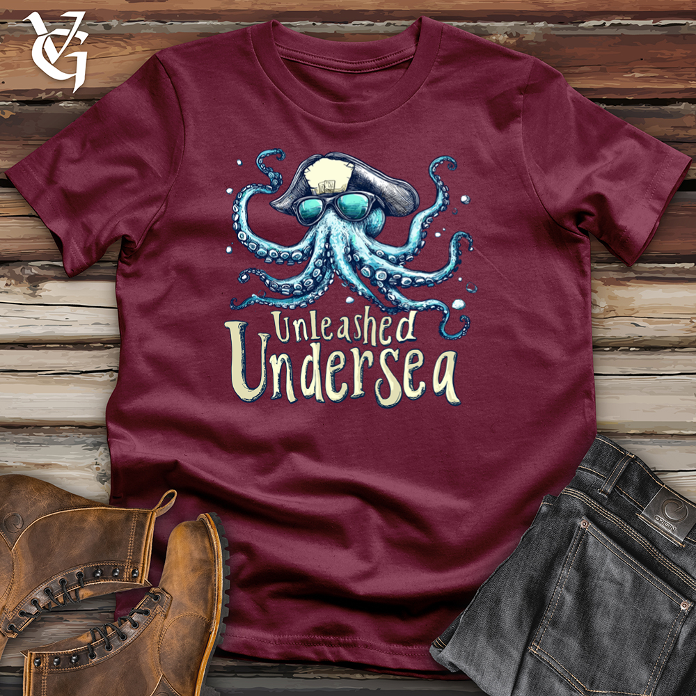 Viking Goods Octopus Unleashed Undersea Softstyle Tee Maroon / L