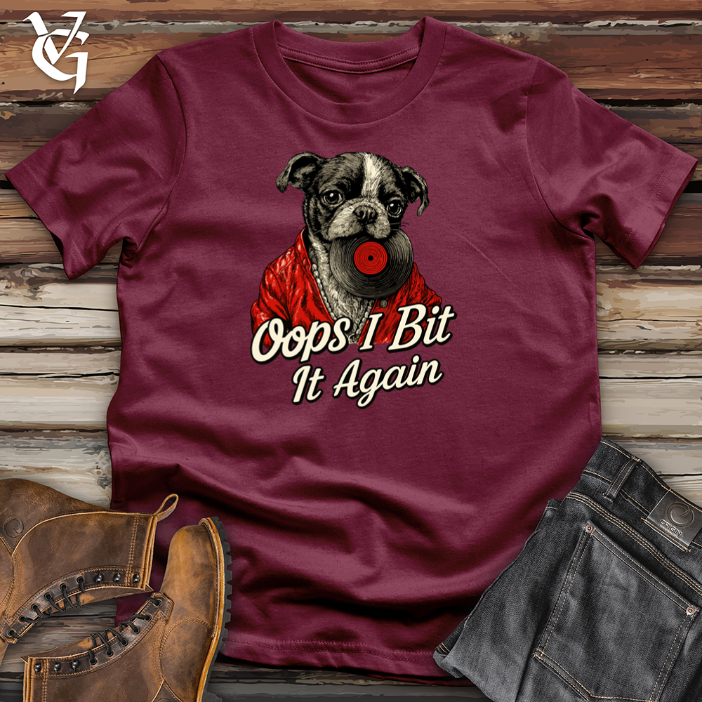 Viking Goods Oops I Bit It Again Softstyle Tee Maroon / L