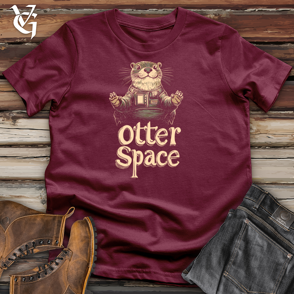 Viking Goods Otter Space Tee Maroon / L