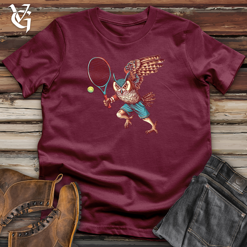 Viking Goods Owl Tennis Champion Softstyle Tee Maroon / L