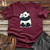 Viking Goods Panda Cuddle Embrace Softstyle Tee Maroon / L