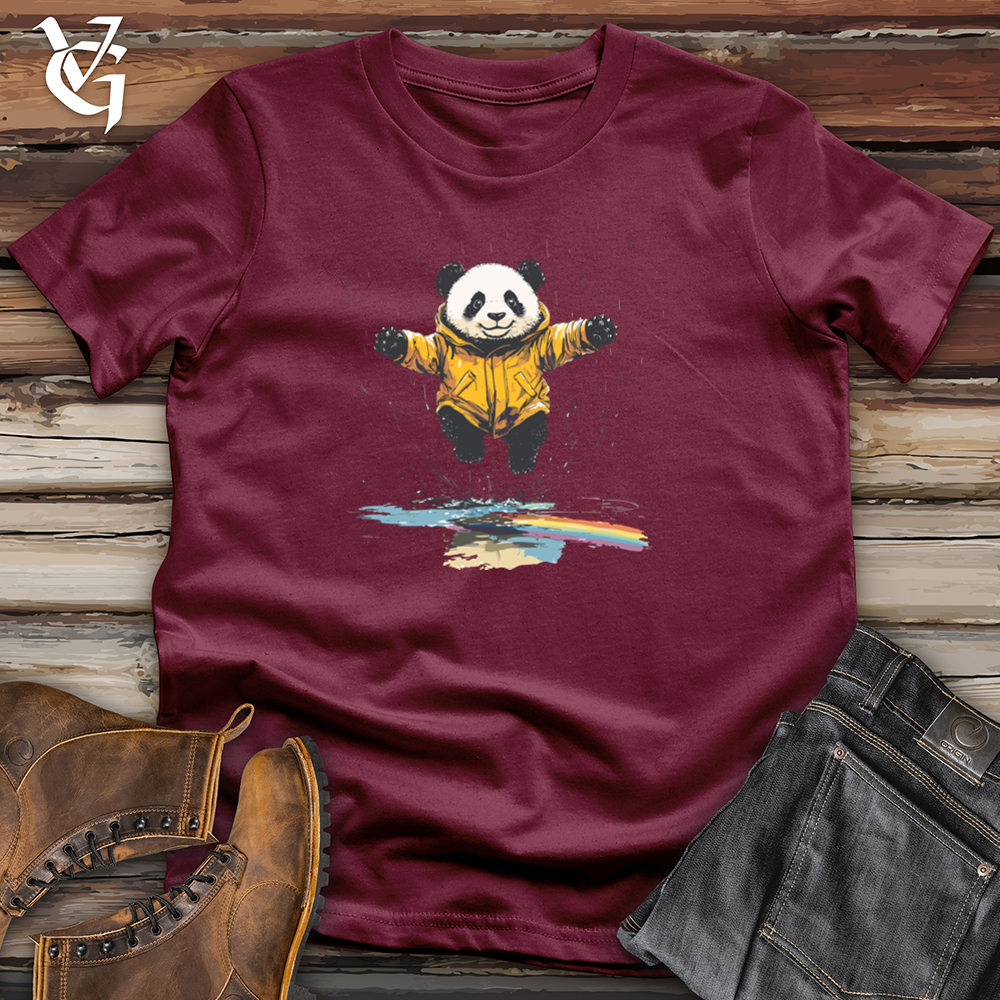 Viking Goods Panda Puddle Play Softstyle Tee Maroon / L