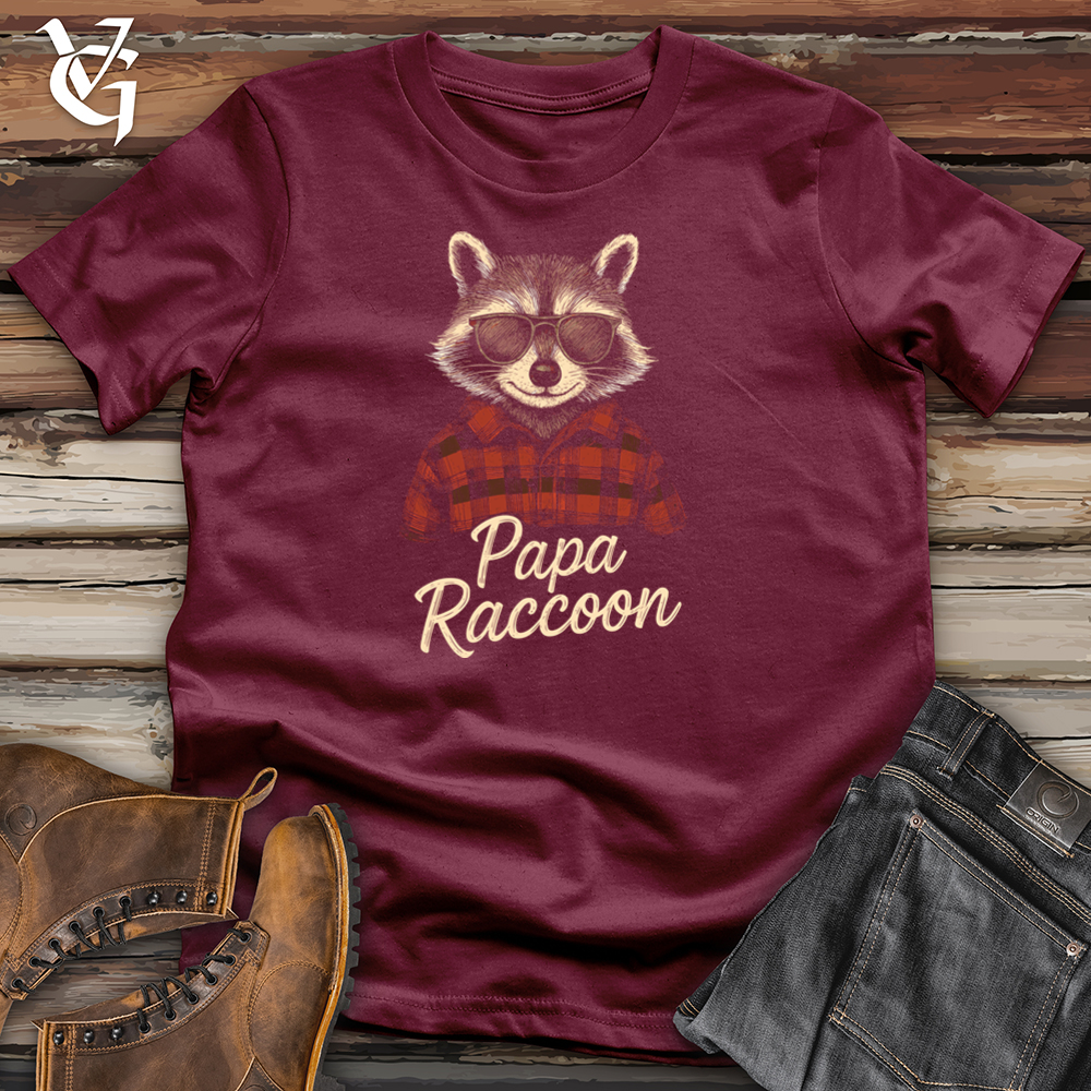 Viking Goods Papa Raccoon Softstyle Tee Maroon / L
