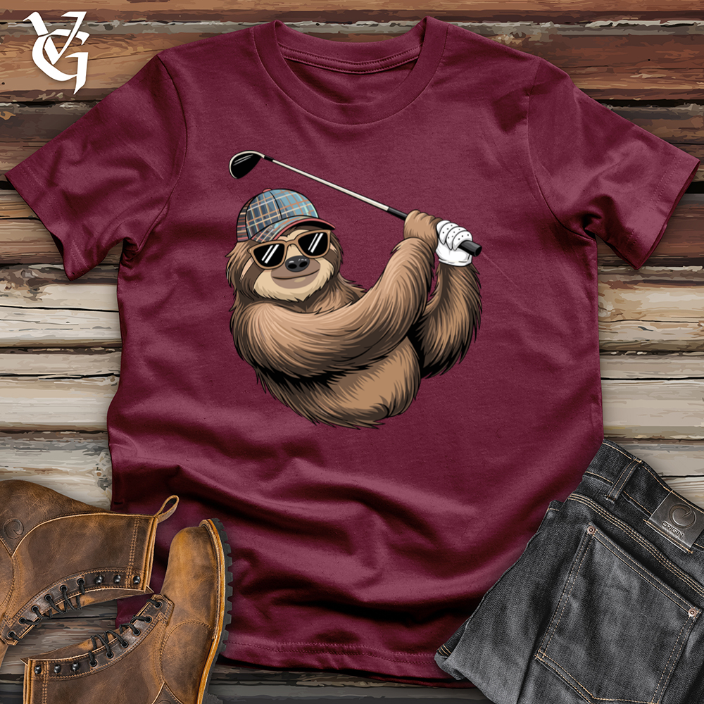 Viking Goods Par Sloth Softstyle Tee Maroon / L