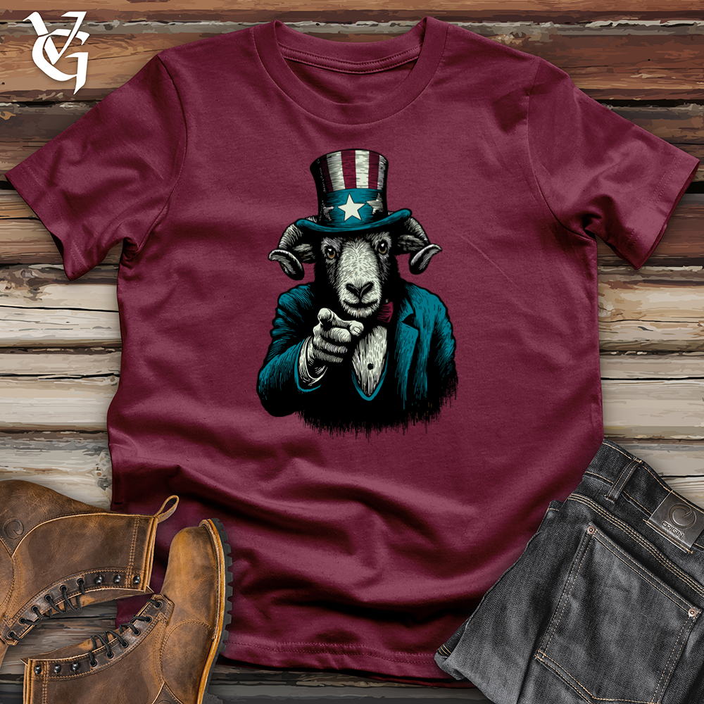Viking Goods Patriot Uncle Ram Softstyle Tee Maroon / L