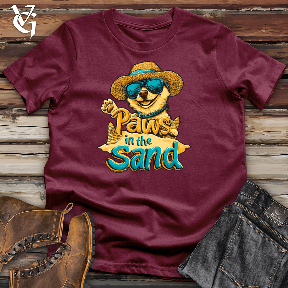 Viking Goods Paws in the Sand Softstyle Tee Maroon / L