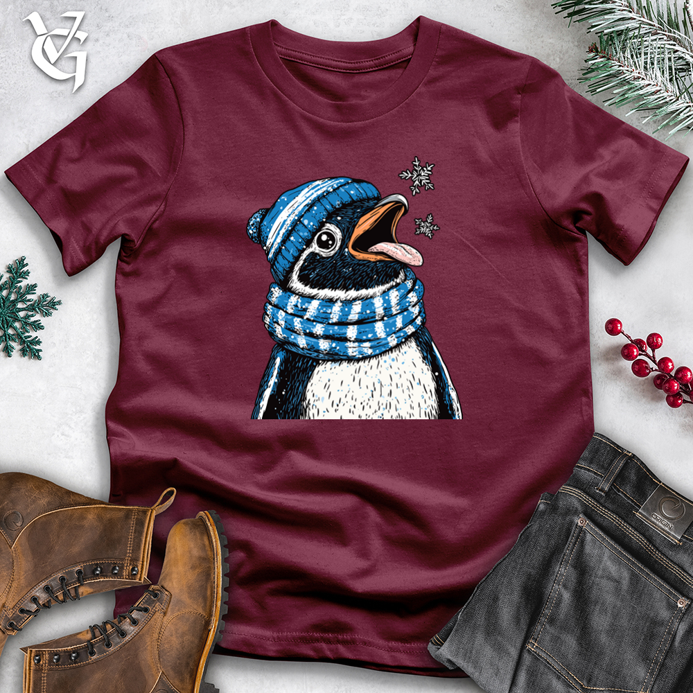 Viking Goods Penguin Flakes Softstyle Tee Maroon / L