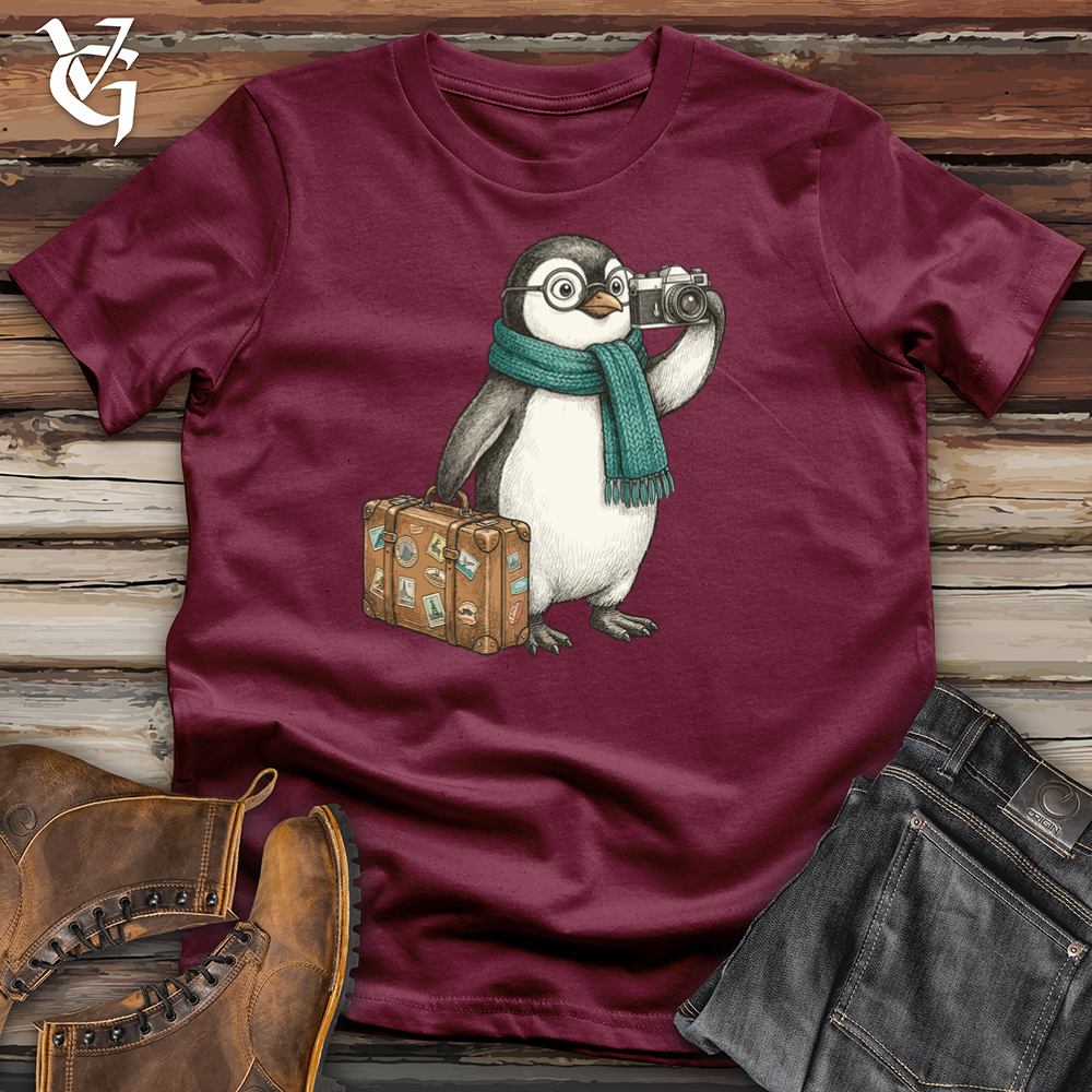Viking Goods Penguin Traveler Tee Maroon / L