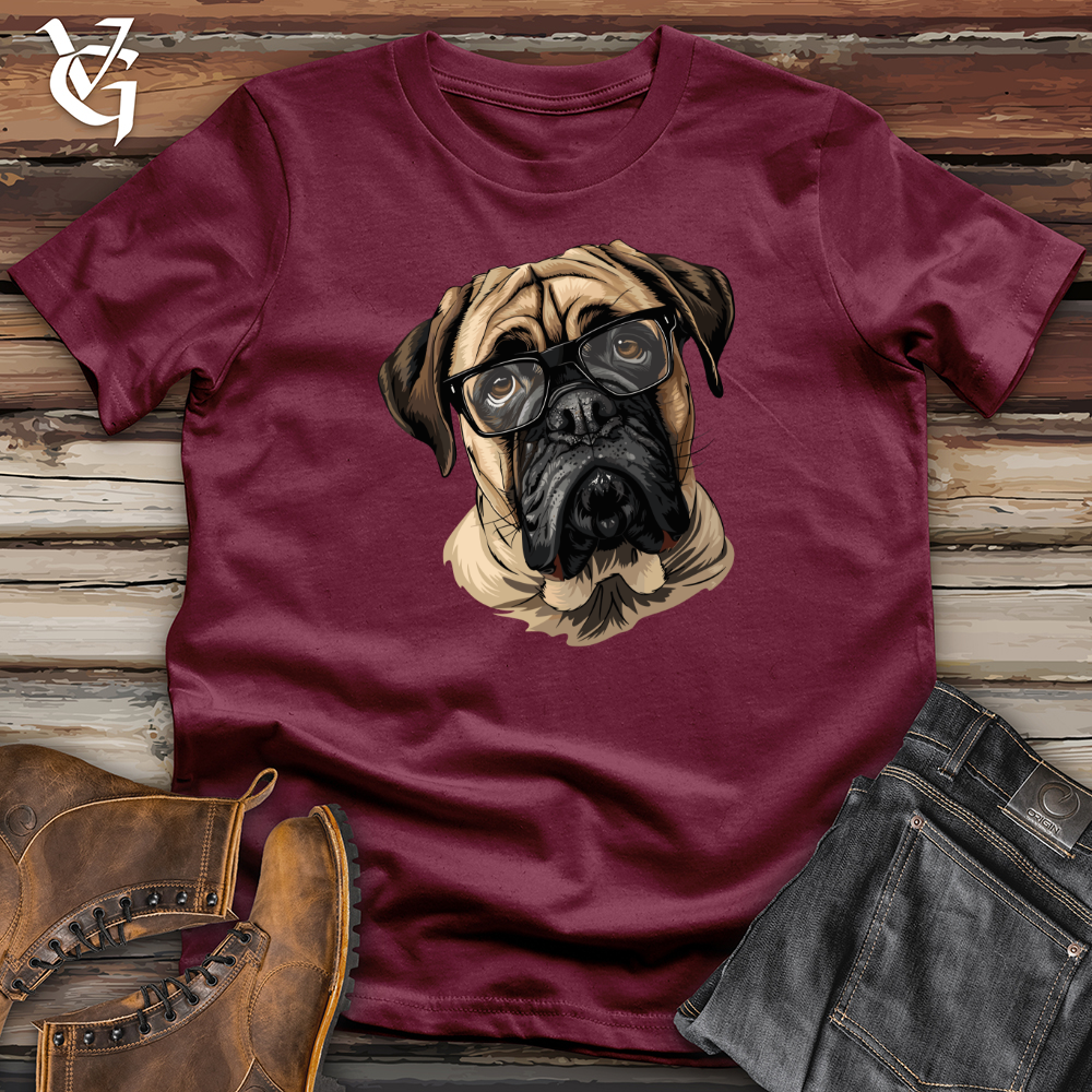 Viking Goods Pensive English Mastiff Portrait Softstyle Tee Maroon / L