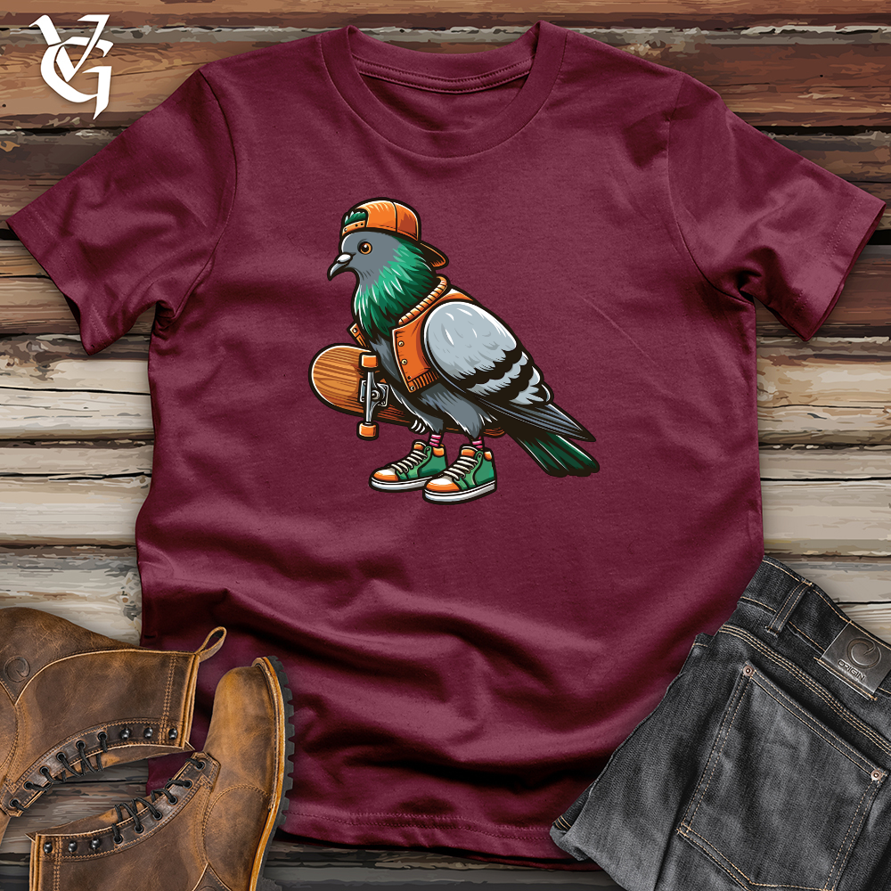 Viking Goods Pigeon Streetwear Softstyle Tee Maroon / L