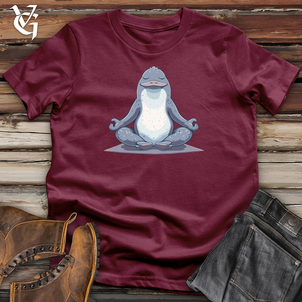 Viking Goods Platypus Zen Pose Softstyle Tee Maroon / L