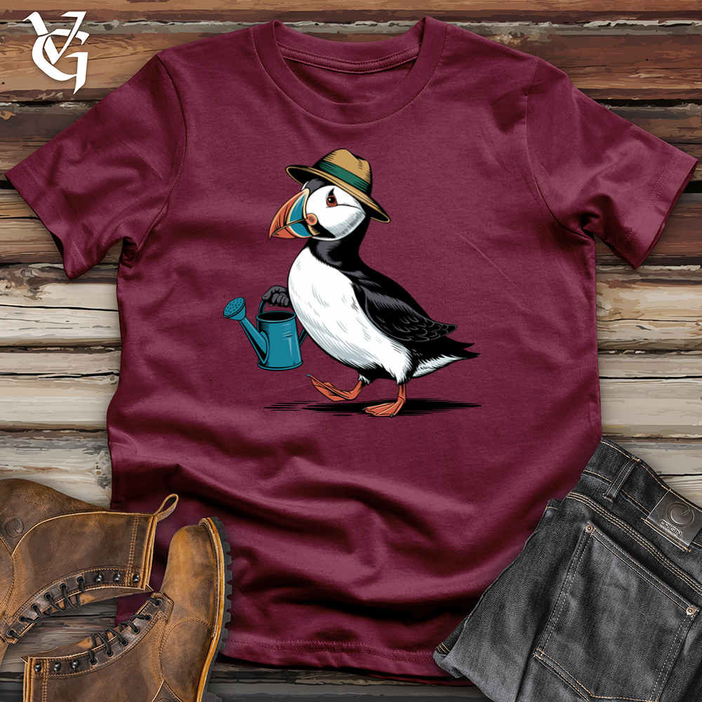 Viking Goods Puffin Softstyle Tee Maroon / L
