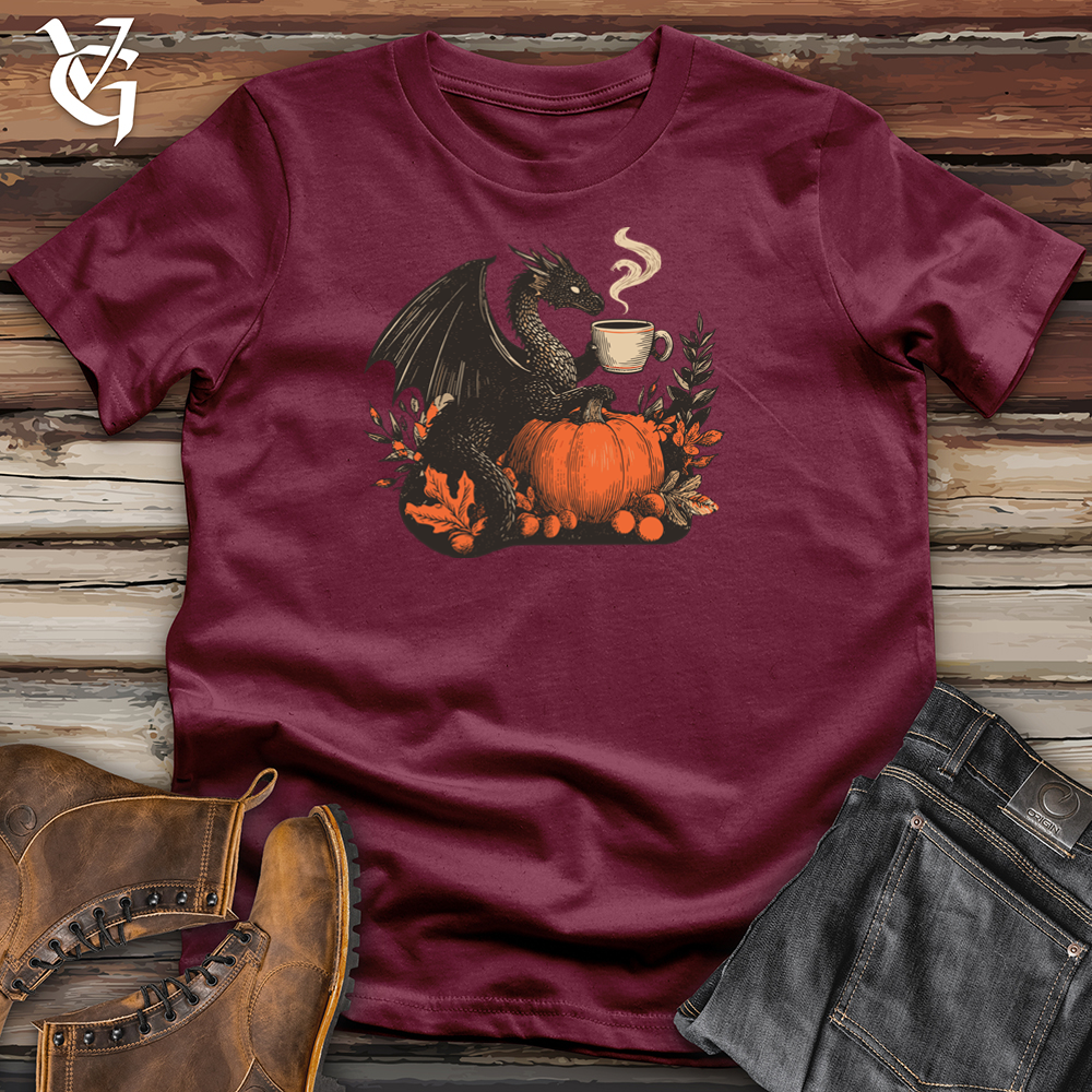 Viking Goods Pumpkin Spice Dragon Tee Maroon / L