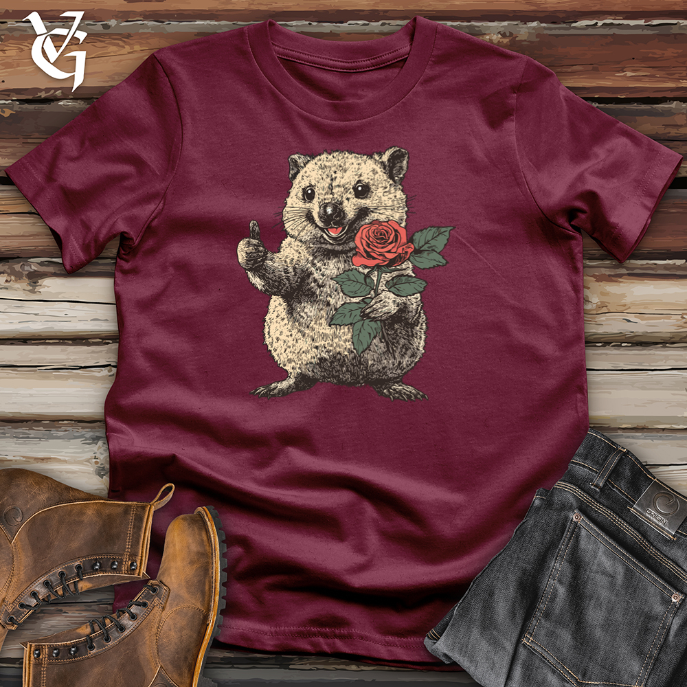 Viking Goods Quokka Valentine Softstyle Tee Maroon / L