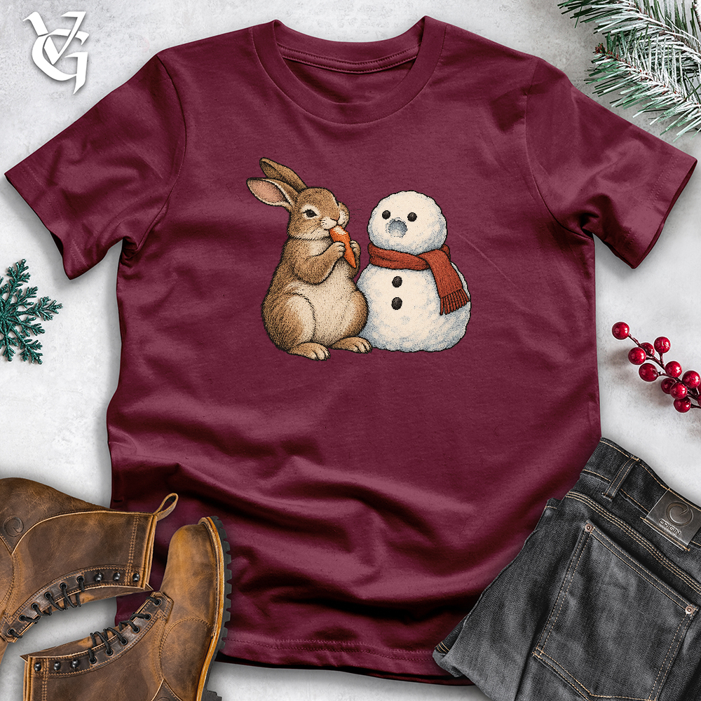 Viking Goods Rabbit Snowman Nose Softstyle Tee Maroon / L