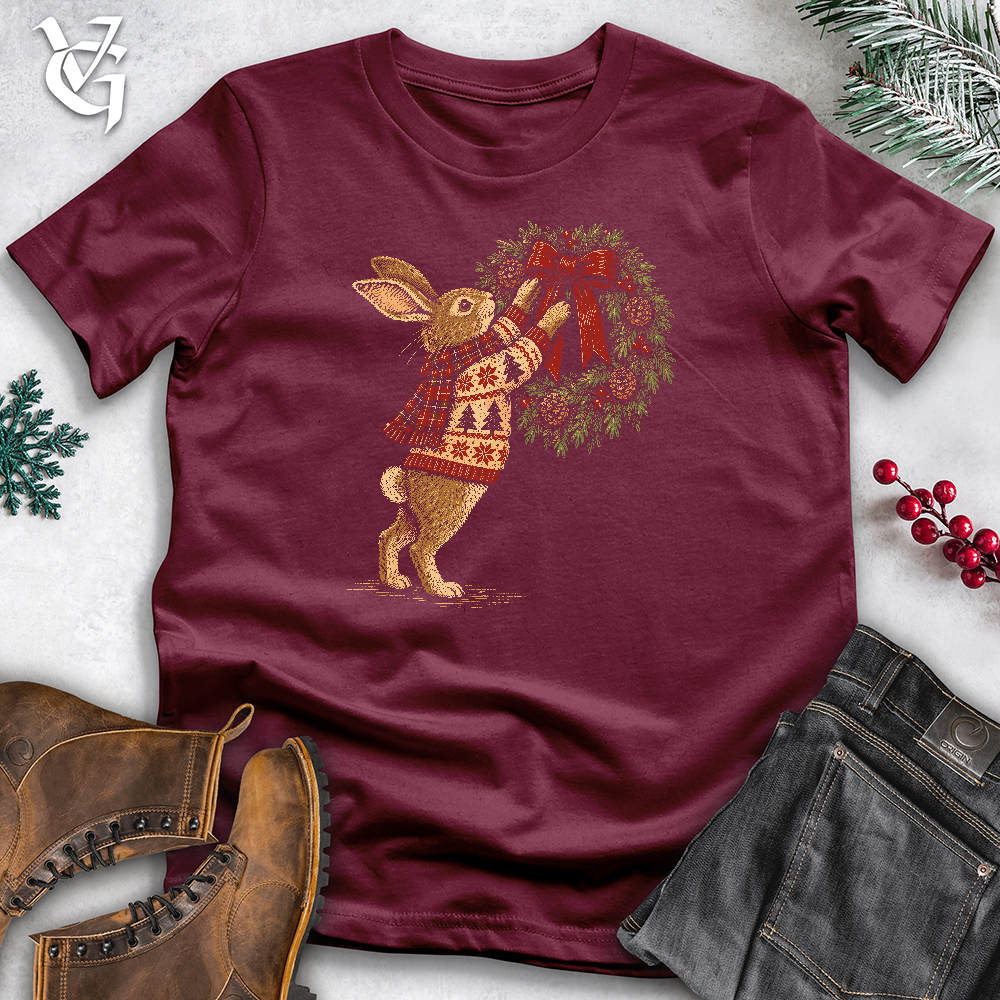 Viking Goods Rabbit Wreath Softstyle Tee Maroon / L