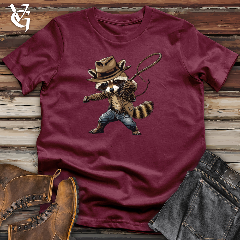 Viking Goods Raccoon Cowboy Softstyle Tee Maroon / L