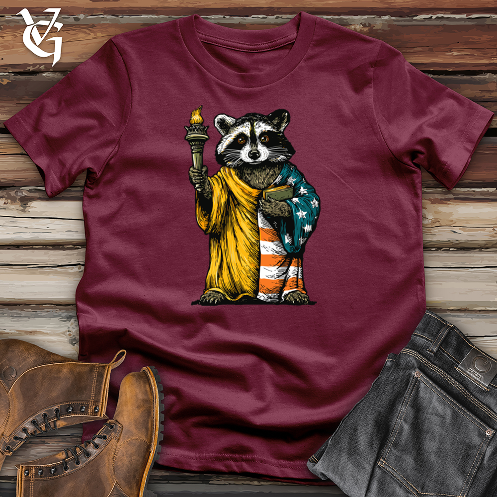 Viking Goods Raccoon of Liberty Softstyle Tee Maroon / L
