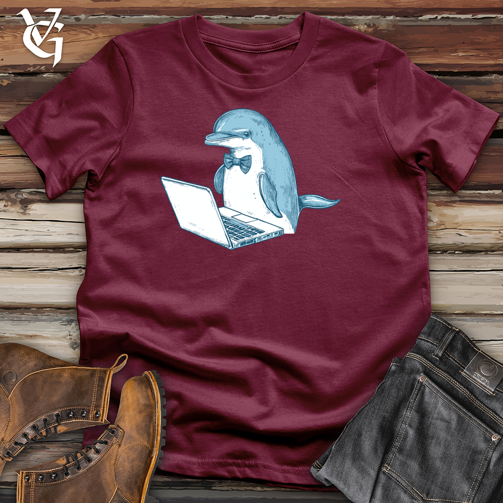 Viking Goods Remote Dolphin Softstyle Tee Maroon / L