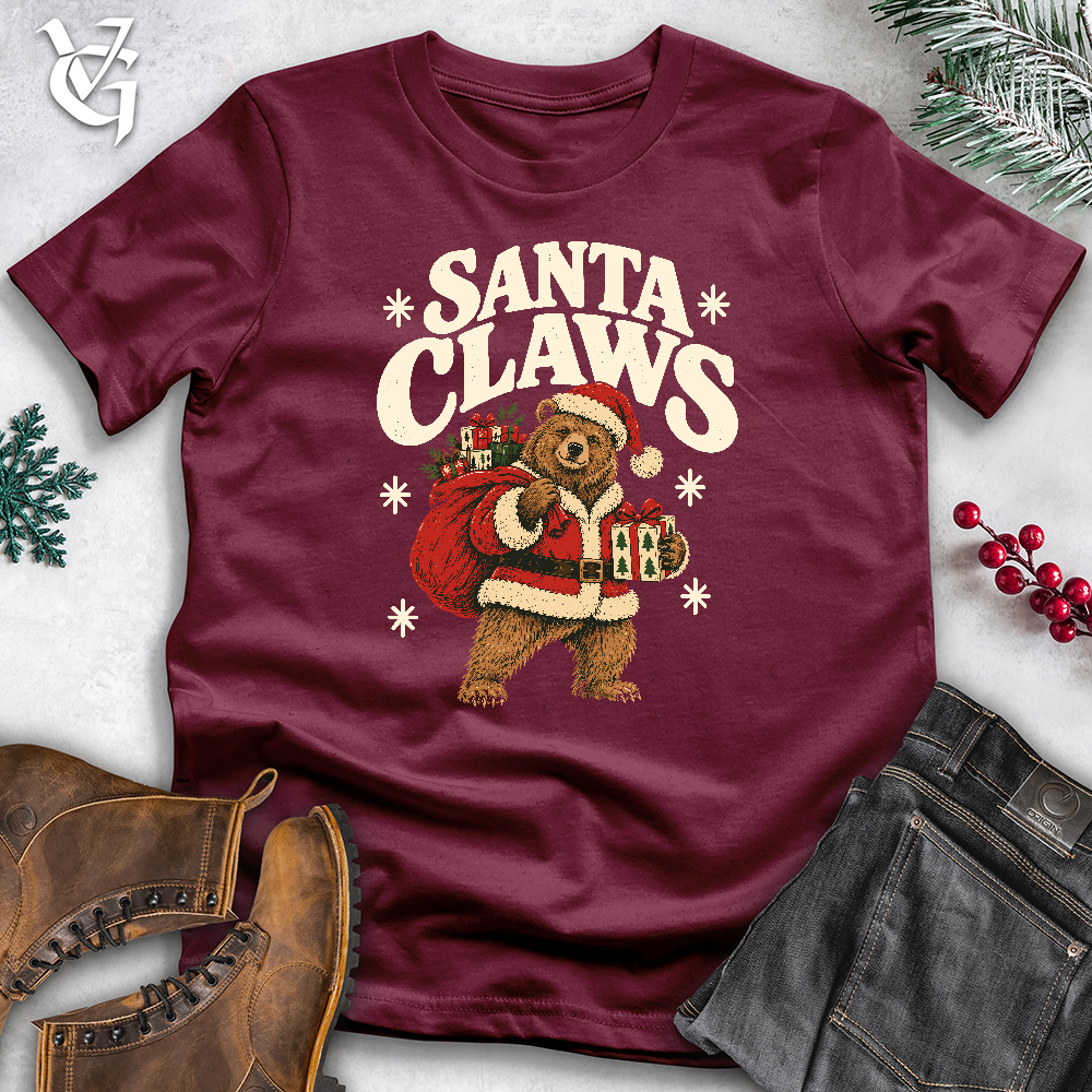 Viking Goods Santa Claws Softstyle Tee Maroon / L