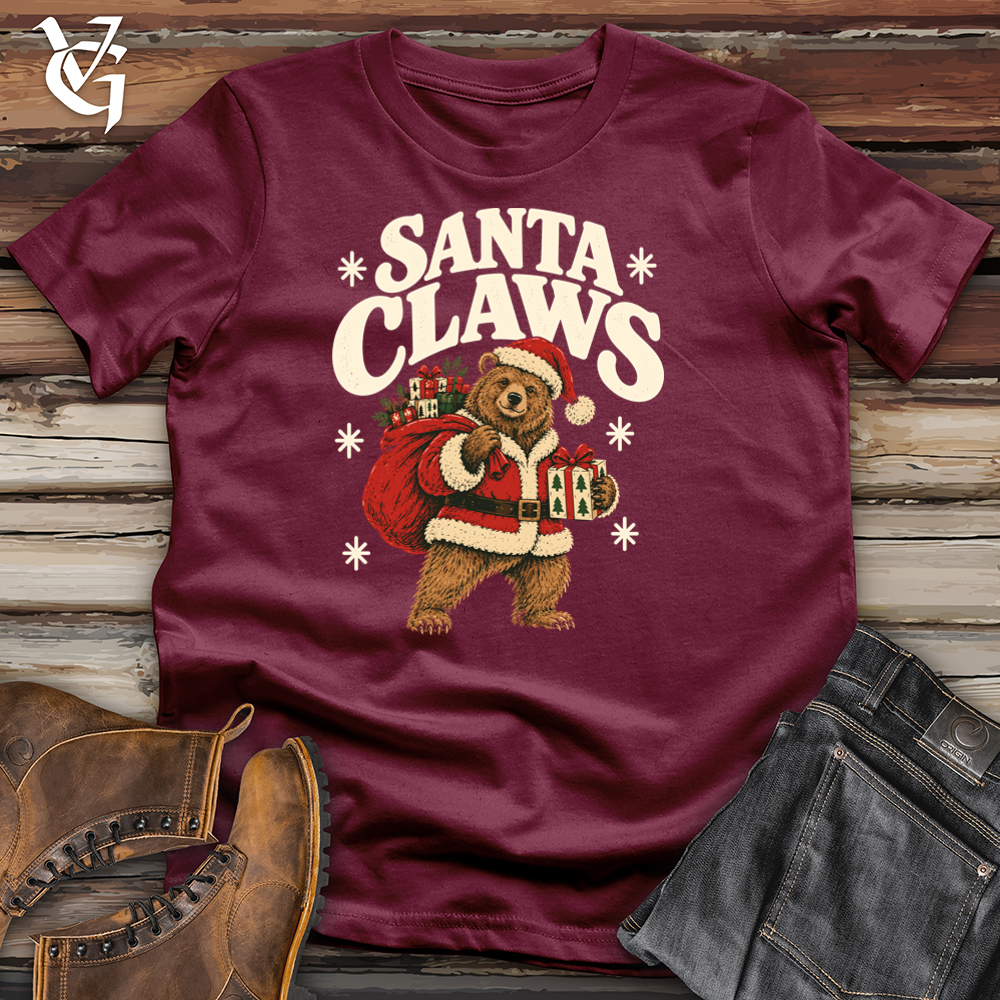 Viking Goods Santa Claws Tee Maroon / L