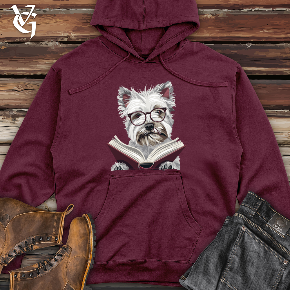 Viking Goods Scholarly Terrier Tales Midweight Hooded Sweatshirt Maroon / L