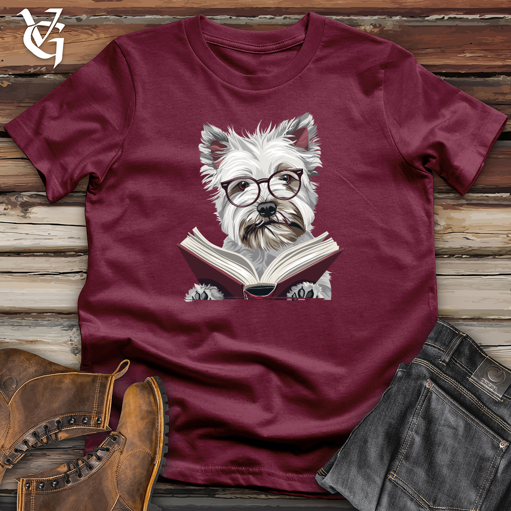 Viking Goods Scholarly Terrier Tales Softstyle Tee Maroon / L