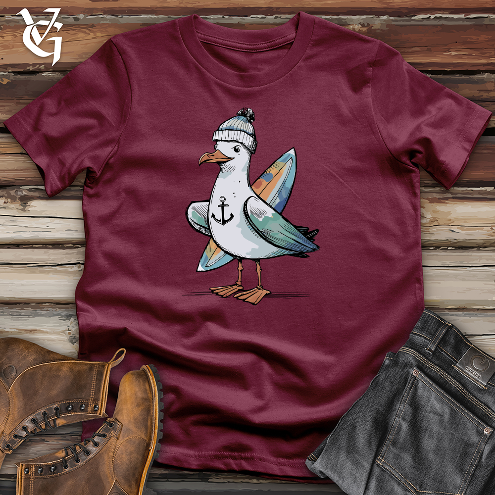 Viking Goods Sea Gull Surf Softstyle Tee Maroon / L