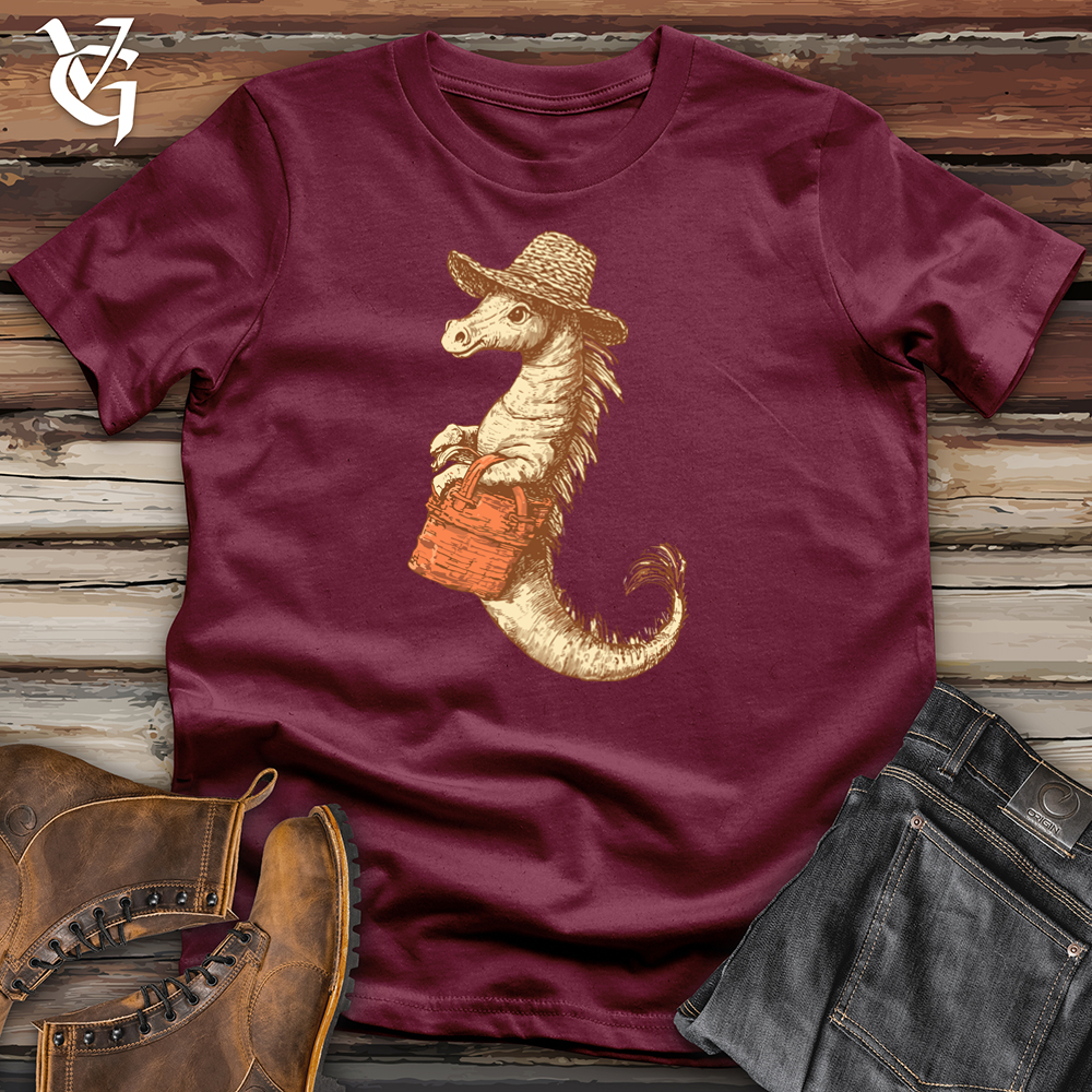 Viking Goods Seahorse Beach Girl Softstyle Tee Maroon / L