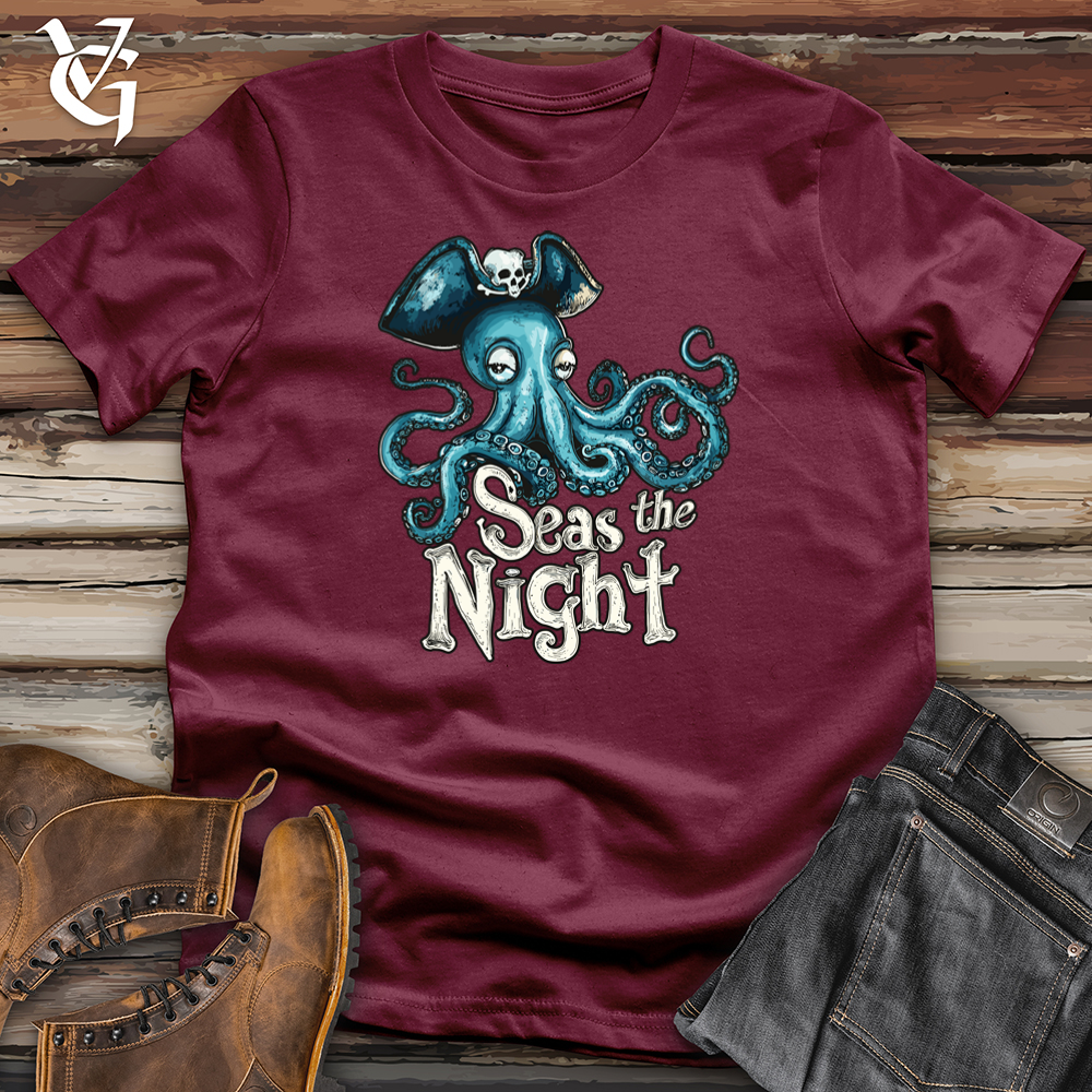 Viking Goods Seas the Night Octopus Softstyle Tee Maroon / L