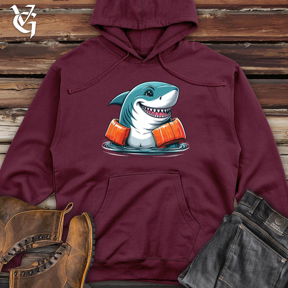 Viking Goods Shark Floaties Midweight Hooded Sweatshirt Maroon / L