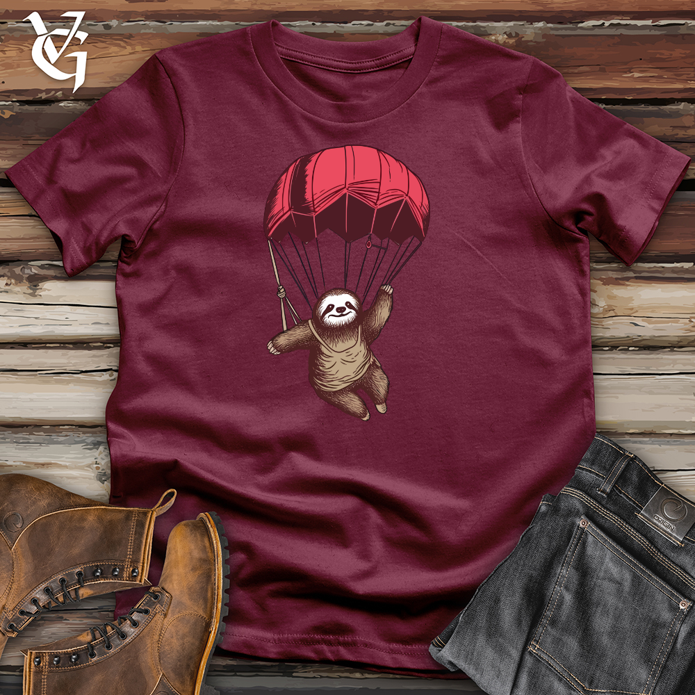 Viking Goods Skydiving Sloth Tee Maroon / L