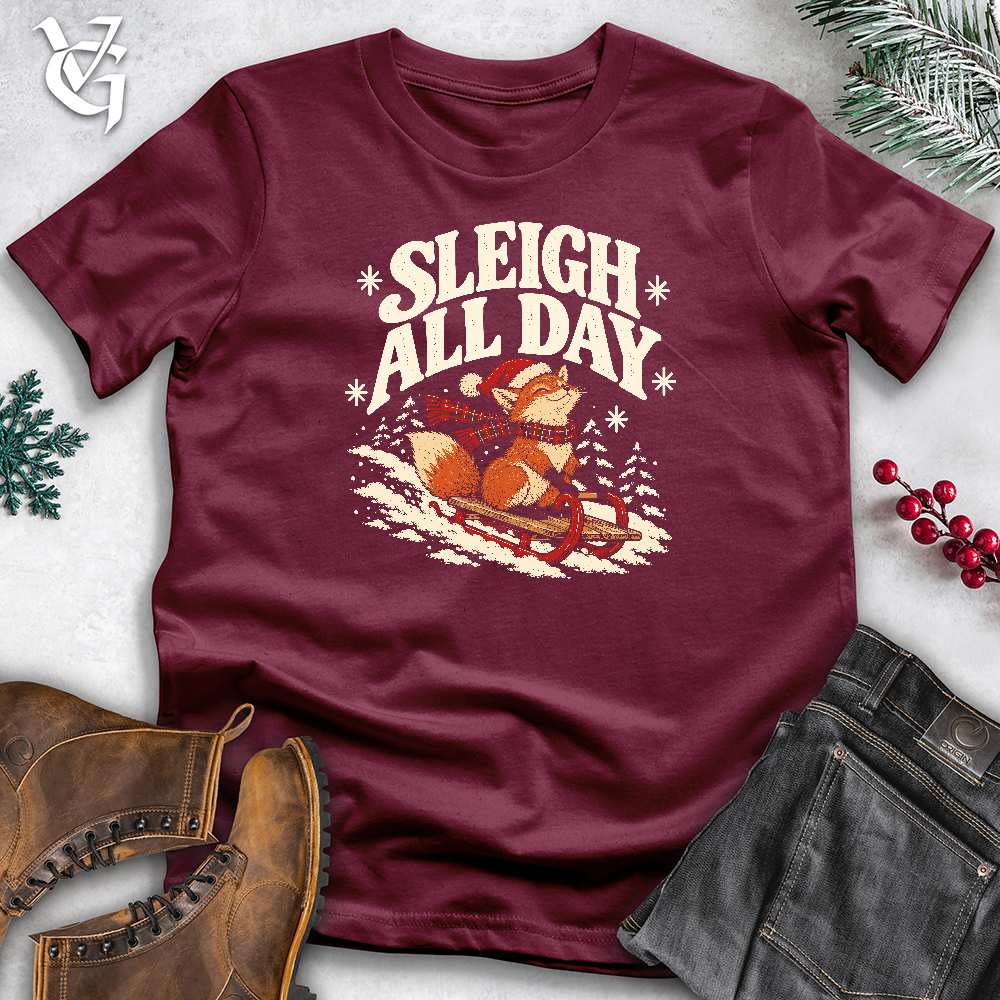 Viking Goods Sleigh All Day Softstyle Tee Maroon / L
