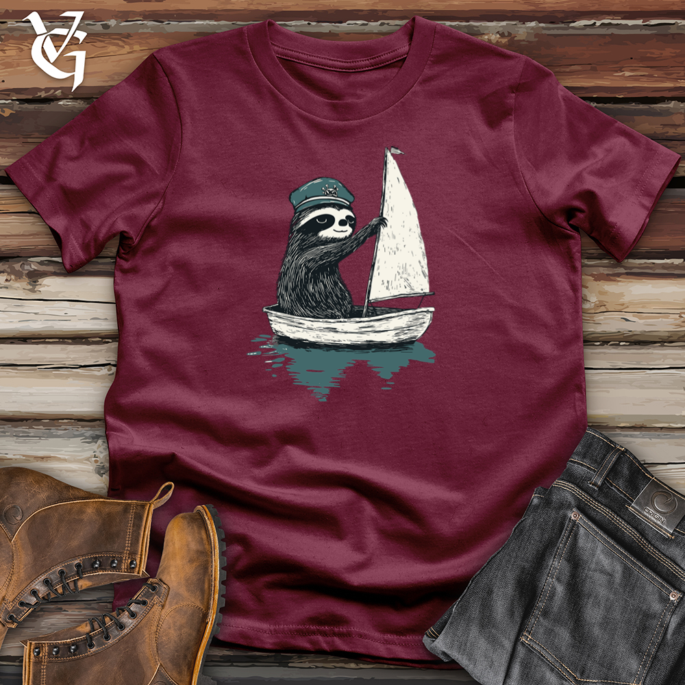 Viking Goods Sloth Sail Softstyle Tee Maroon / L