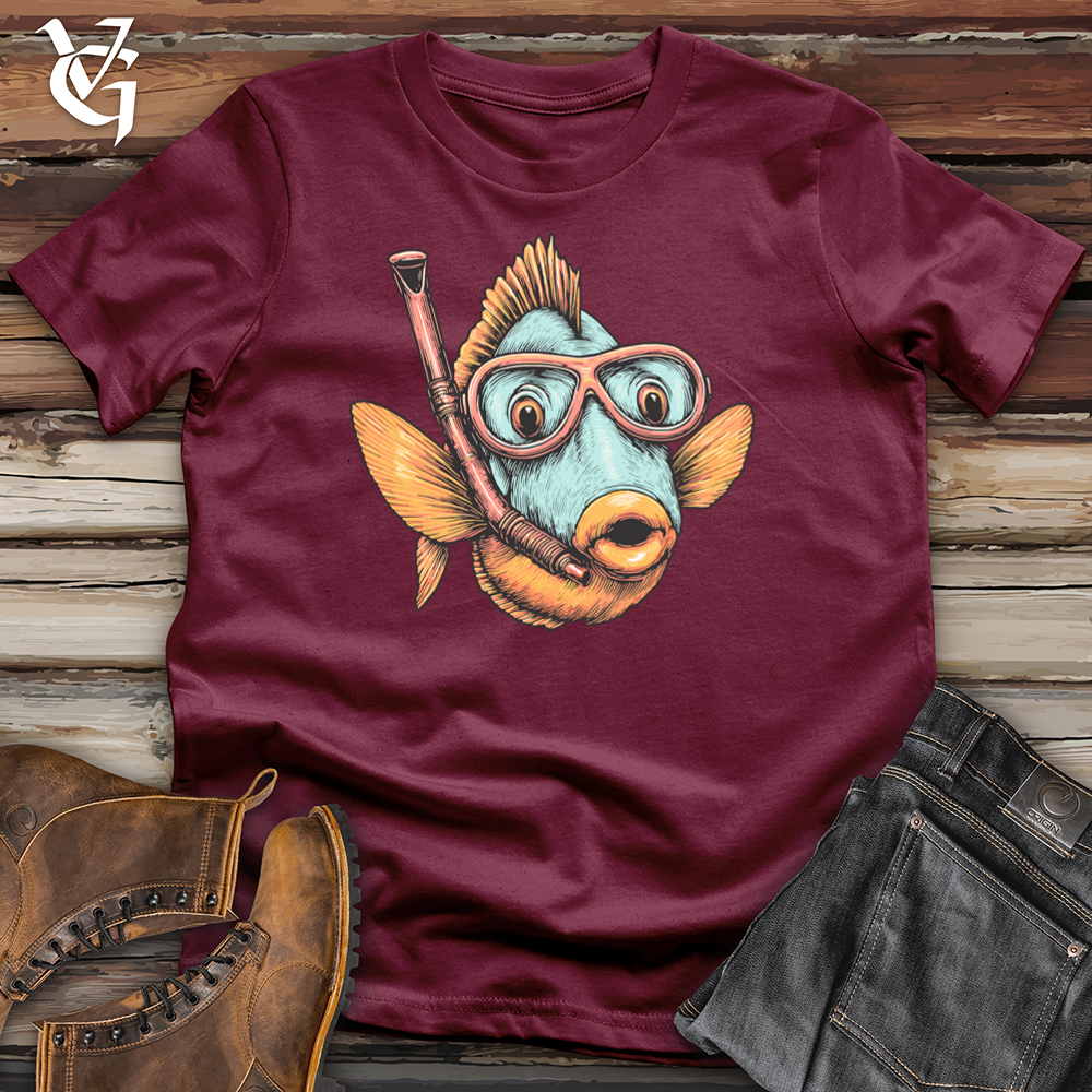 Viking Goods Snorkel Fishy Softstyle Tee Maroon / L